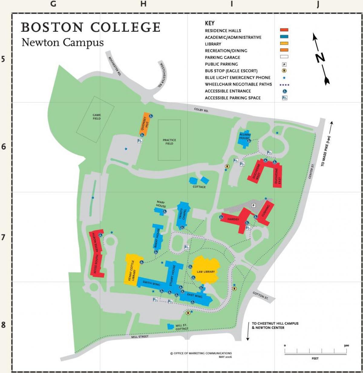 kaart Boston college