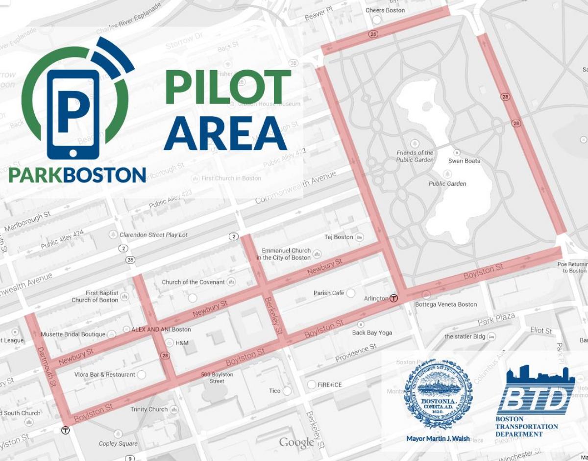Boston parkimine arvesti kaart