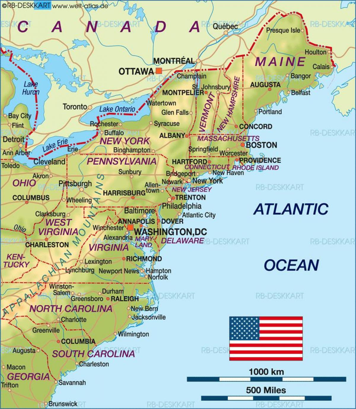 Boston meile kaardil