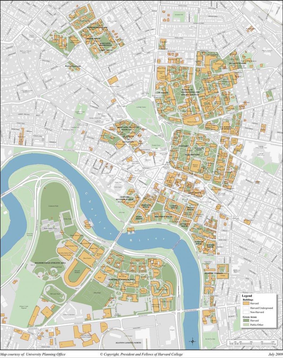 Harvardi ülikooli linnaku kaart