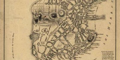 Kaart ajalooline Boston