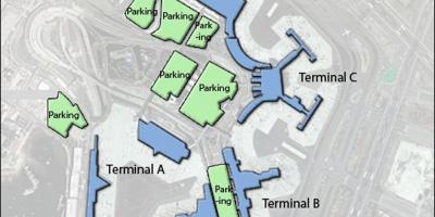 Kaart Boston Logan airport
