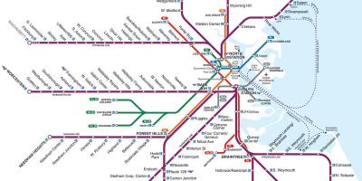 Boston raudteejaam kaart
