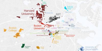 Kaart Boston university