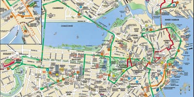 Boston käru reisid kaart