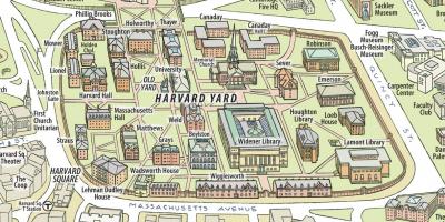 Kaart Harvardi ülikooli